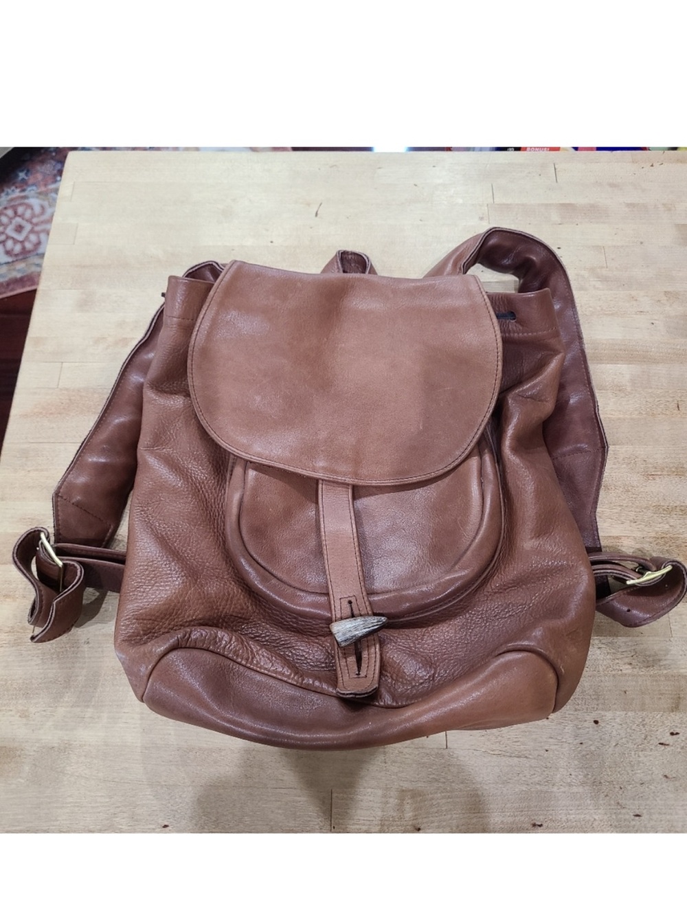 Dry Creek Leather Brown handmade Leather Backpack